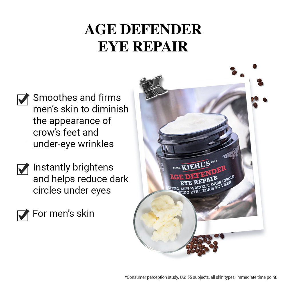 Kiehl's Age Defender Eye Repair Cream For Men, 14ml