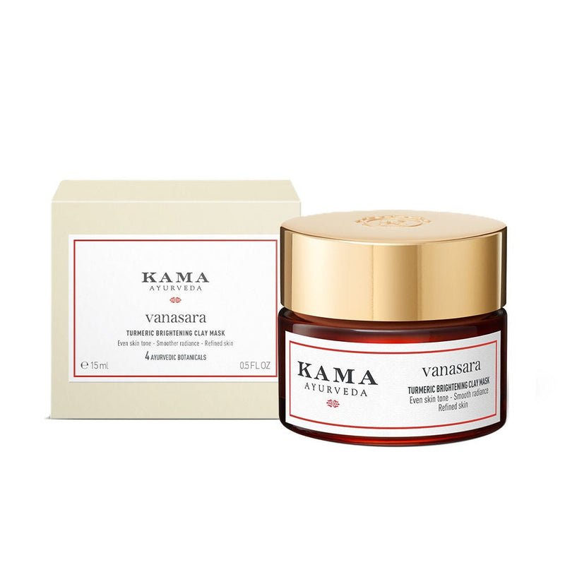 Kama Ayurveda Vanasara Turmeric Brightening Clay Mask, 15ml, Buy from Indicrest