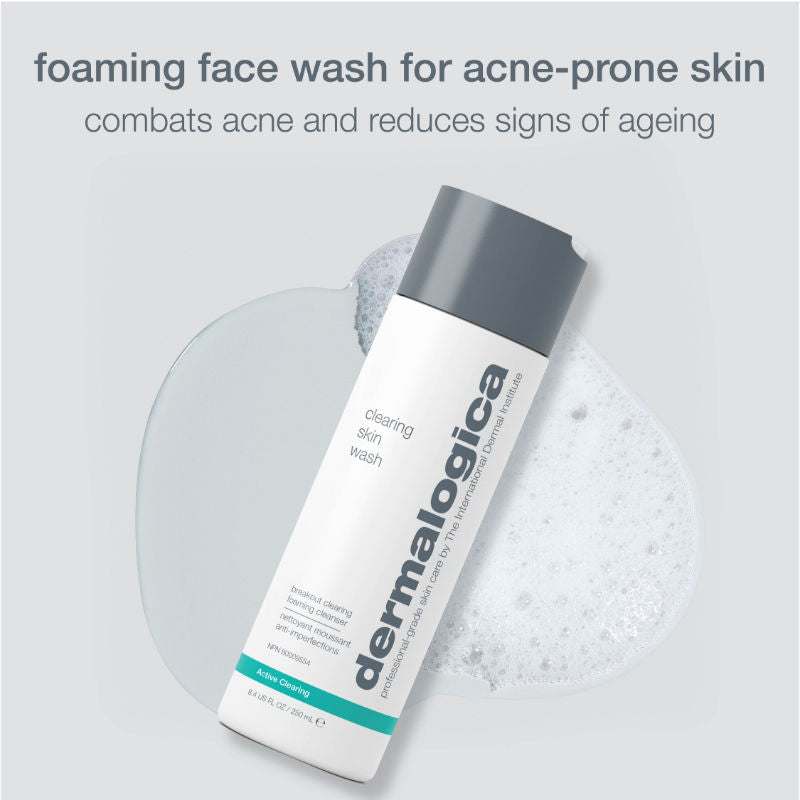 Dermalogica Clearing Skin Wash For Oily & Acne-prone Skin With Salycylic Acid & Lavendar, 250ml