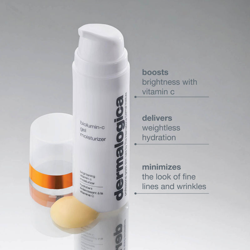 Dermalogica Biolumin-C Gel Face Moisturiser with Vitamin C, Hyaluronic Acid, Citrus Oil & Aloe Juice, 50ml