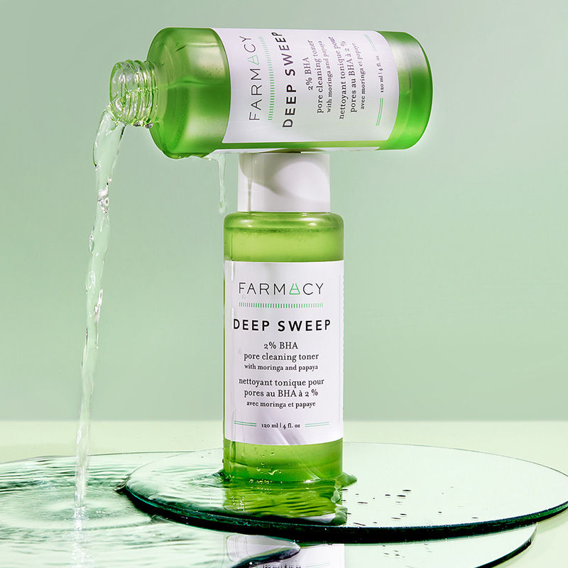 Farmacy Beauty Deep Sweep 2% BHA Pore Cleaning Toner With Salicylic Acid & Moringa Water, 120ml