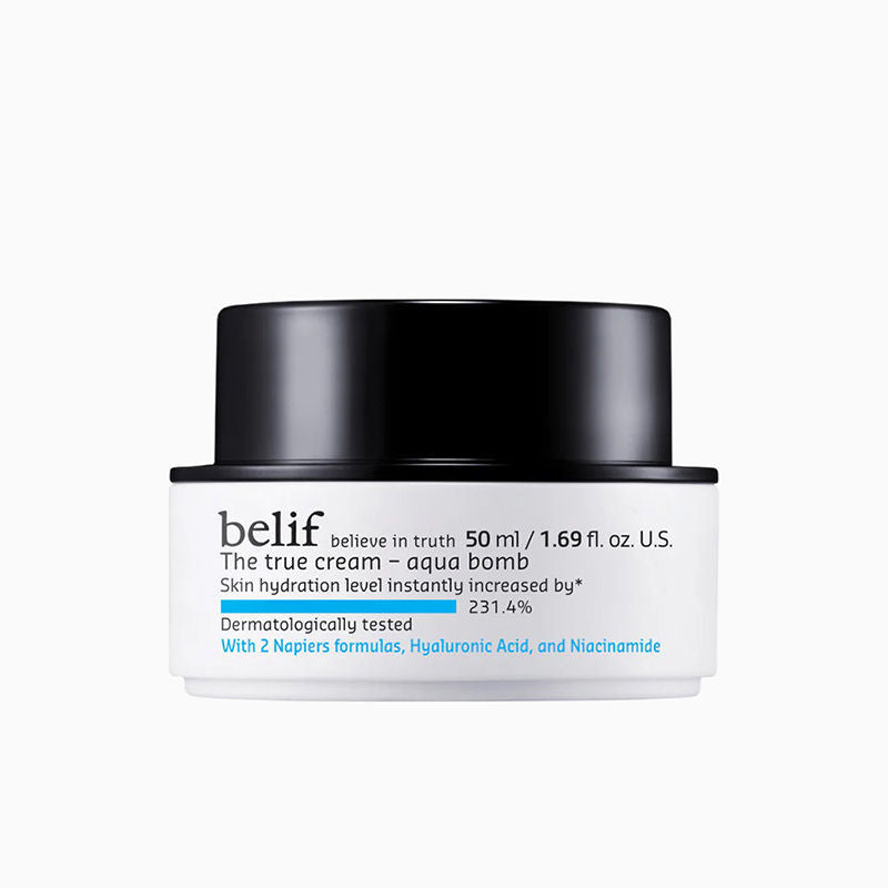 belif The True Cream Aqua Bomb, Dermat Tested Moisturizer, Increases Skin Hydration By 70%, 50ml