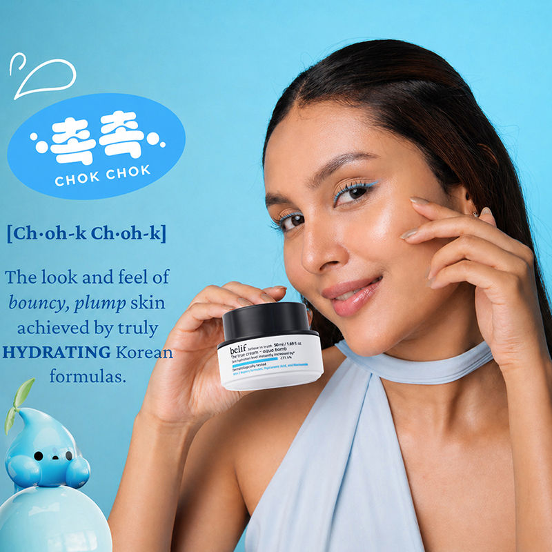 belif The True Cream Aqua Bomb, Dermat Tested Moisturizer, Increases Skin Hydration By 70%, 50ml