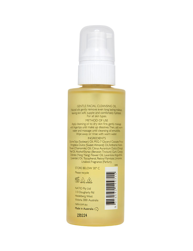 Natio Aromatherapy Gentle Facial Cleansing Oil, 125ml