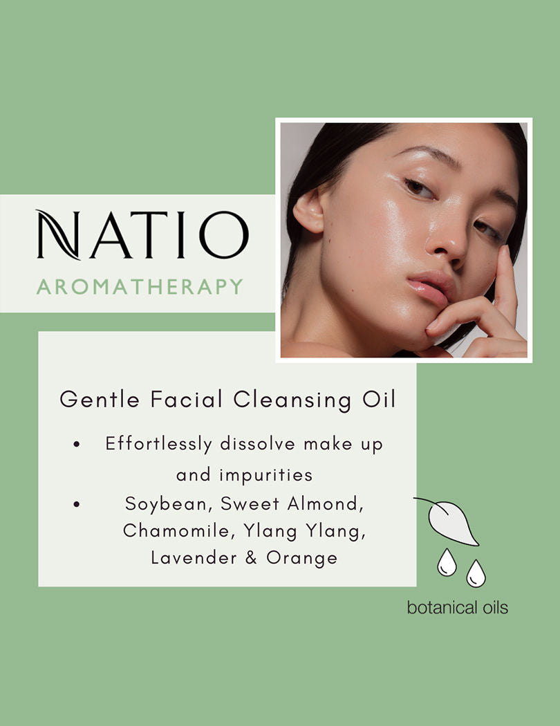 Natio Aromatherapy Gentle Facial Cleansing Oil, 125ml