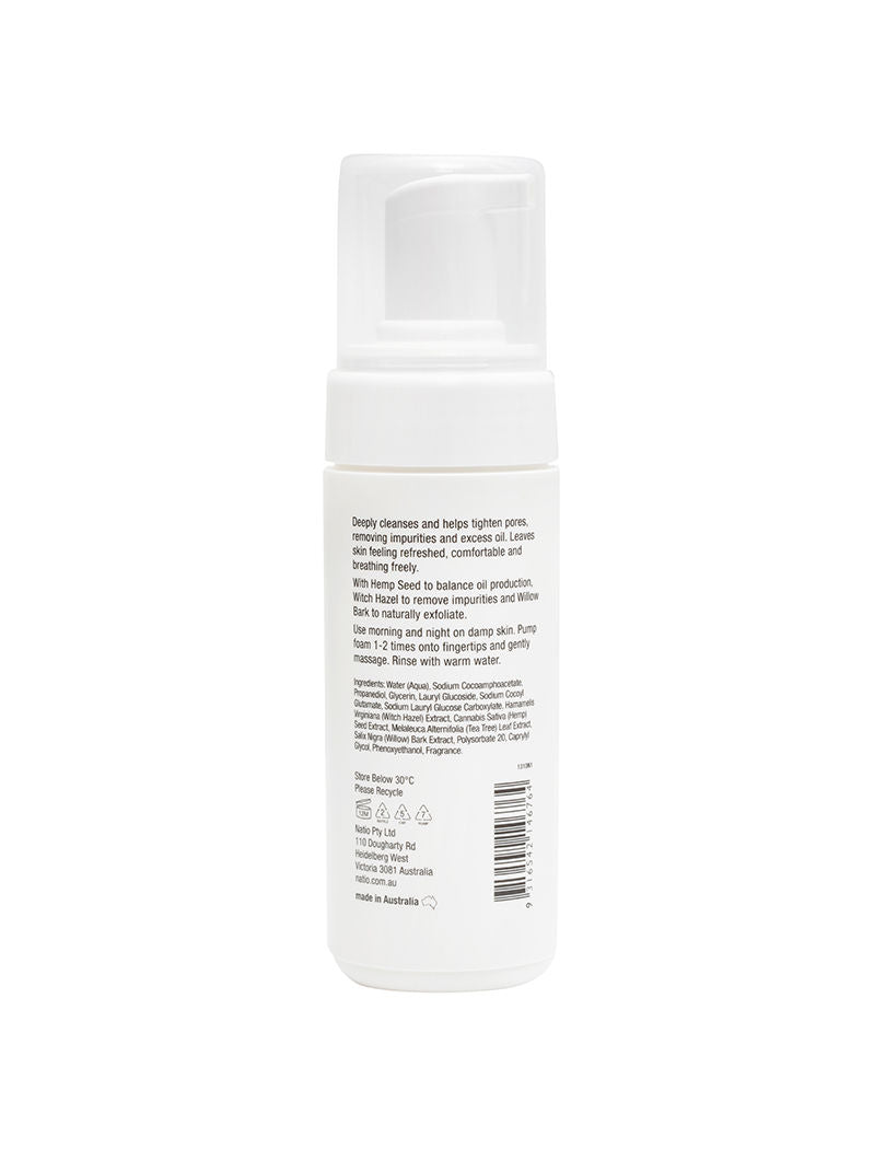 Natio Clear Oil Control Foam Cleanser, 150ml
