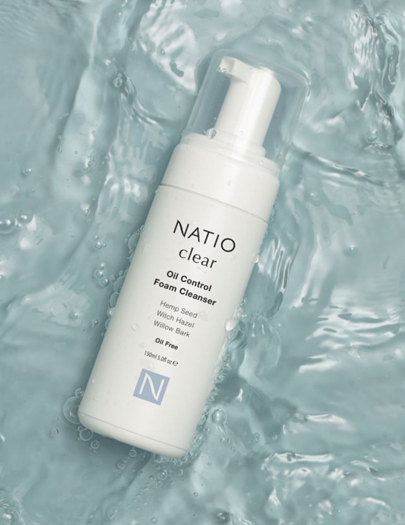 Natio Clear Oil Control Foam Cleanser, 150ml