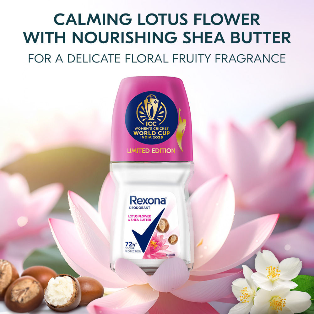 Rexona Antiperspirant Roll-on - Lotus Flower And Shea Butter, 50ml Buy at Indicrest Image 5