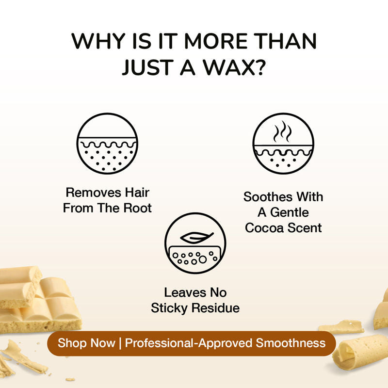 Biosoft White Chocolate Hydrosoluble Wax, 800g Buy at Indicrest Image 5