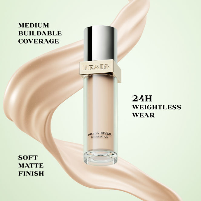 PRADA Reveal Skin Optimizing Foundation - MN45 - Medium Neutral, 30ml