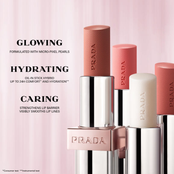 PRADA Light Glowing Lip Color - U018 Pink, 3.8g