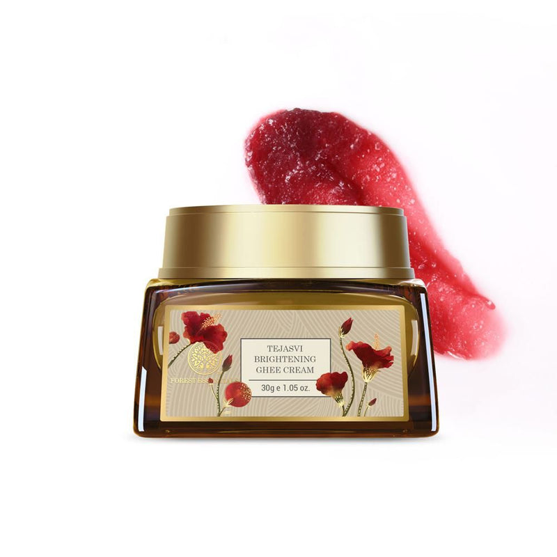 Forest Essentials Tejasvi Brightening Ghee Cream - Ayurvedic Cream for Facial Massage, 30g, Buy from Indicrest