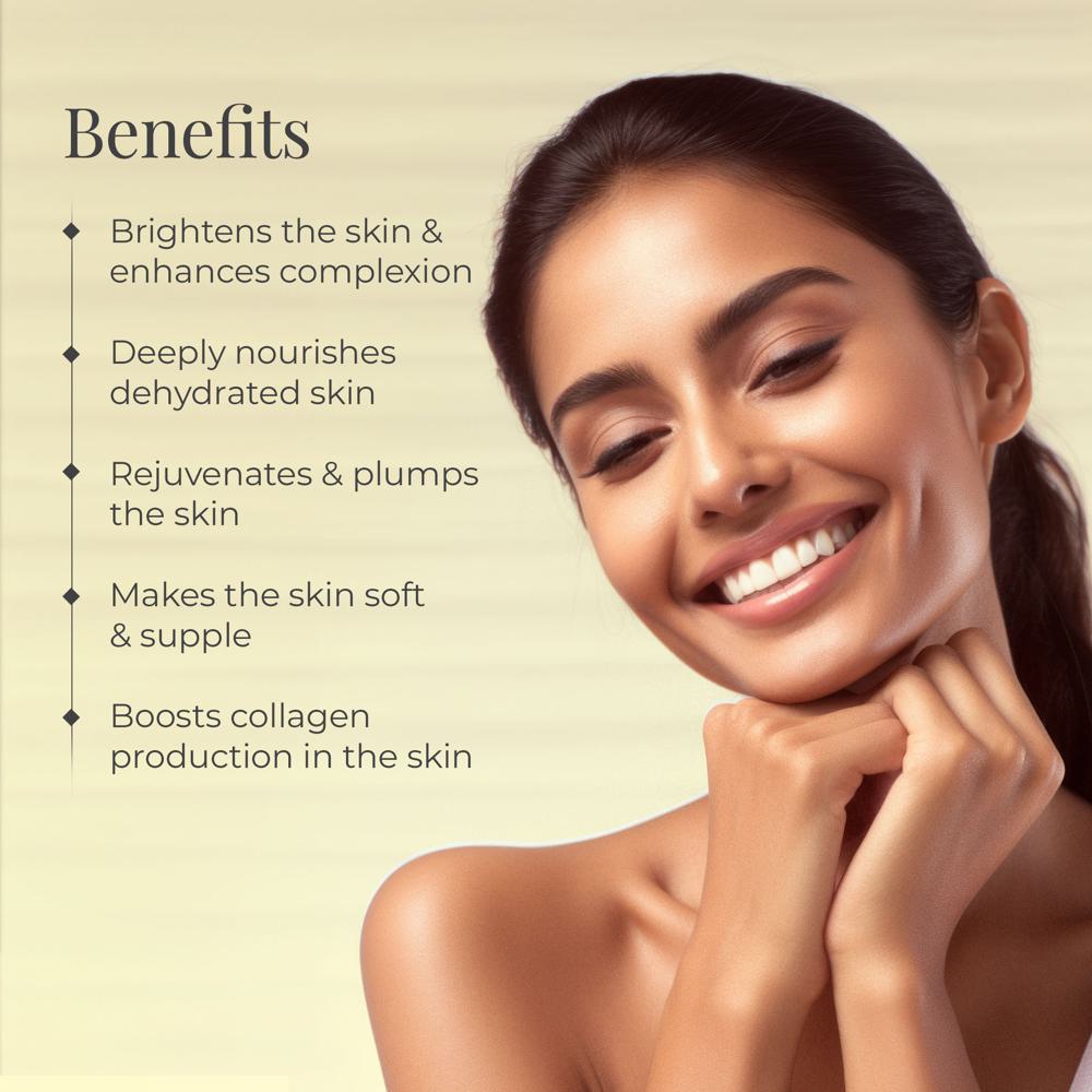 Forest Essentials Tejasvi Brightening Ghee Cream - Ayurvedic Cream for Facial Massage, 30g