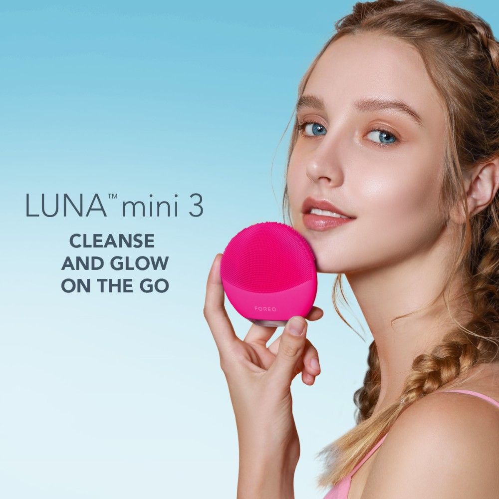 FOREO LUTM Mini 3 Facial Cleansing On The Go - Pearl Pink, 1 pieces