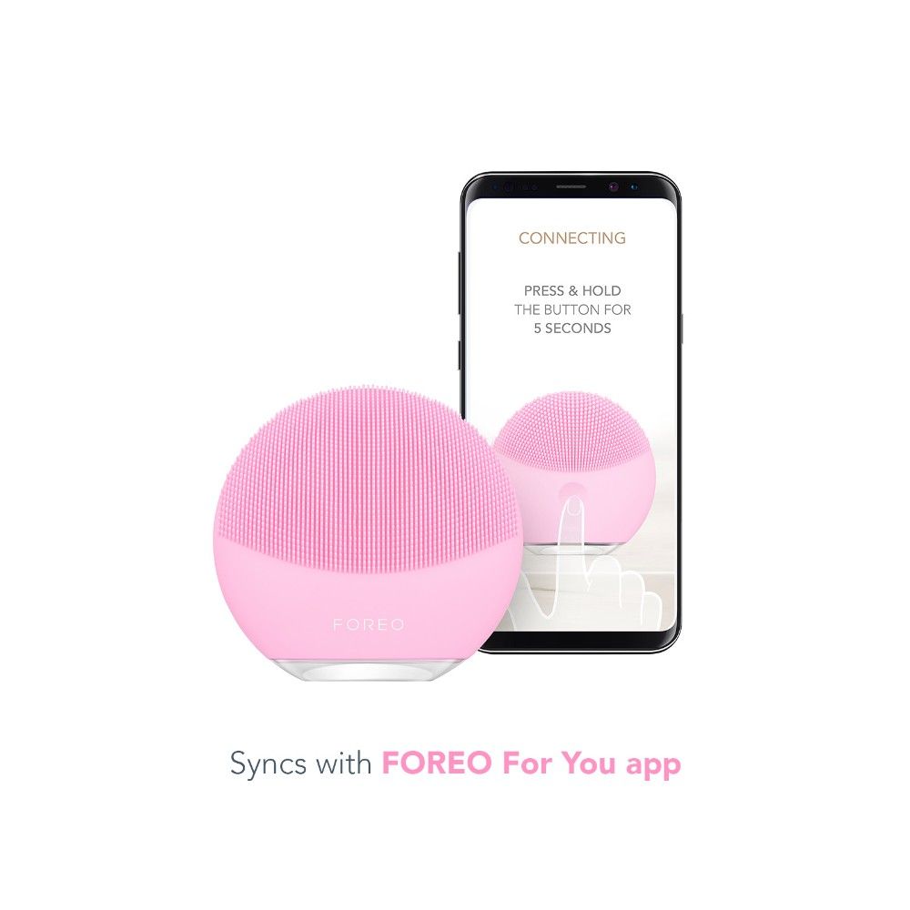 FOREO LUTM Mini 3 Facial Cleansing On The Go - Pearl Pink, 1 pieces