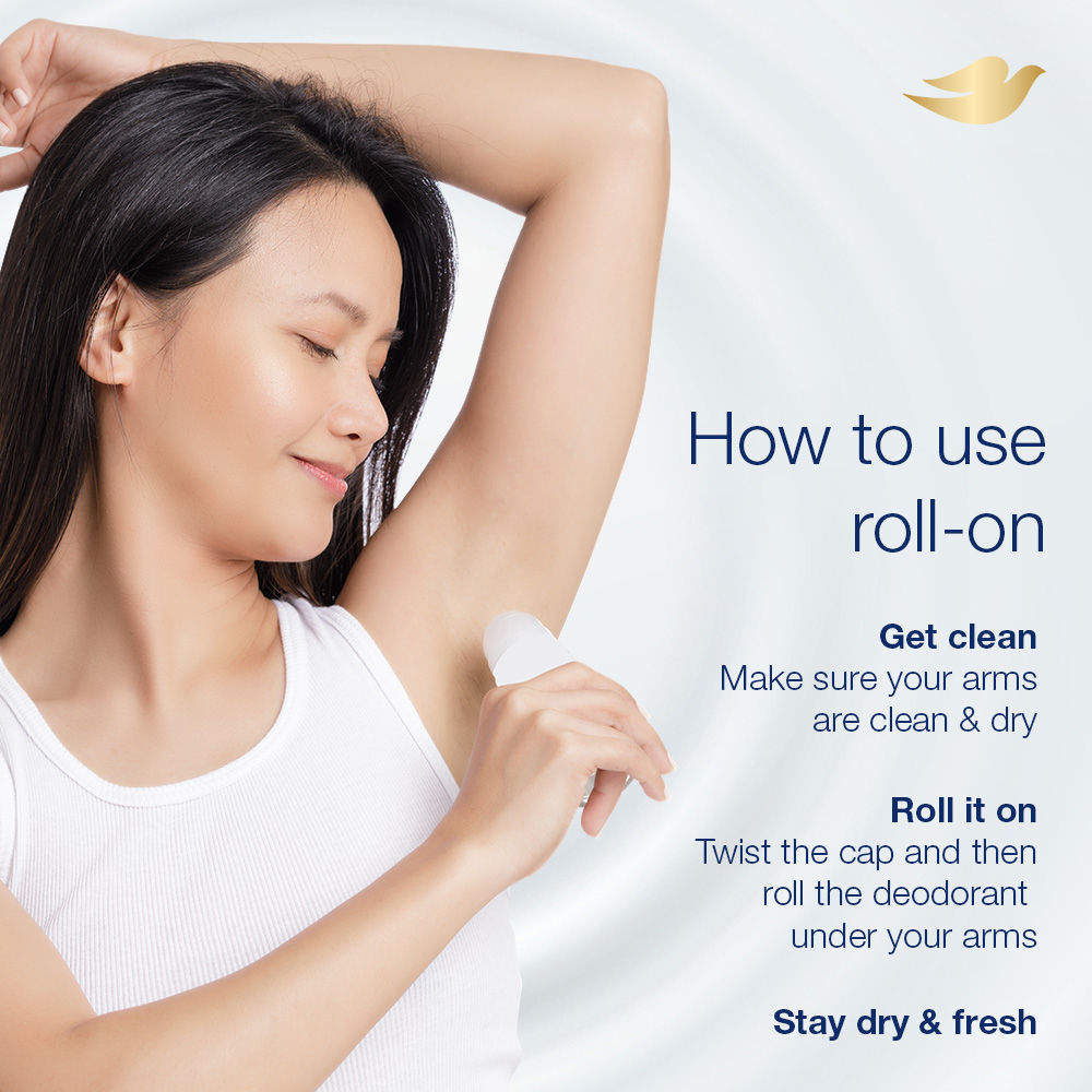 Dove Original Deodorant Roll On (Pack Of 3), 150ml Buy at Indicrest Image 9