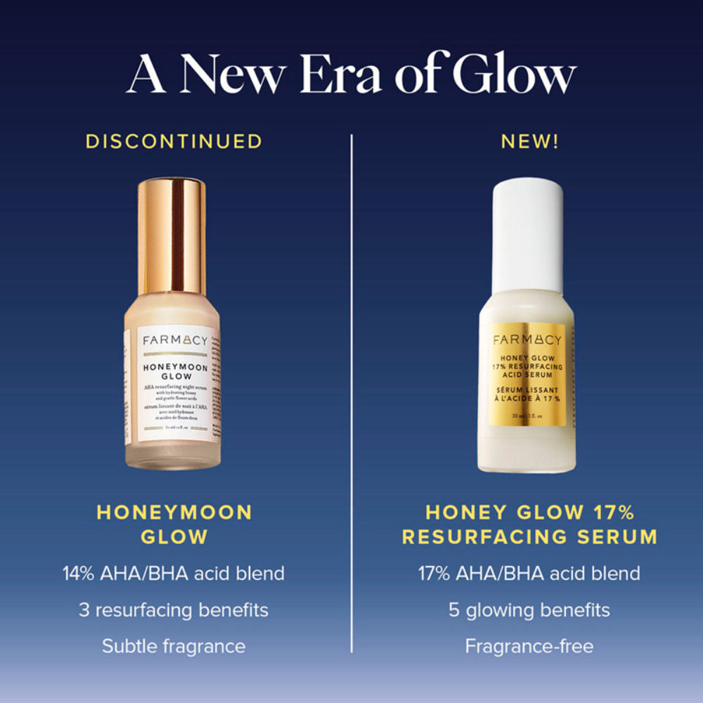 Farmacy Beauty Honey Glow 17% Resurfacing Acid Serum, 30ml