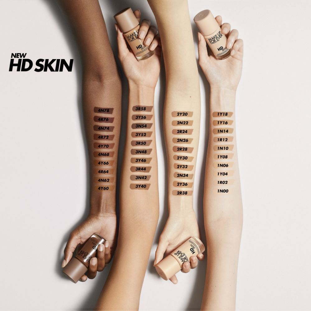 MAKE UP FOR EVER HD Skin Foundation - Beige - 1N14, 30ml