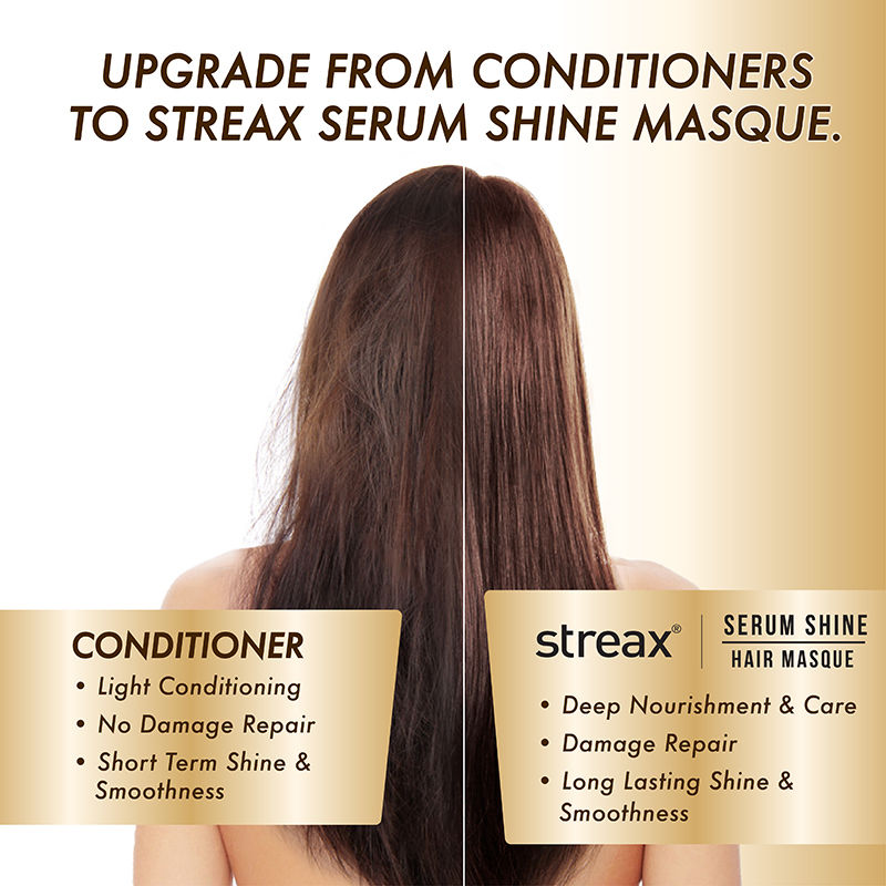 Streax Serum Shine Paraben Free Mask For Dull, Dry & Frizzy Hair, 200g Buy at Indicrest Image 7