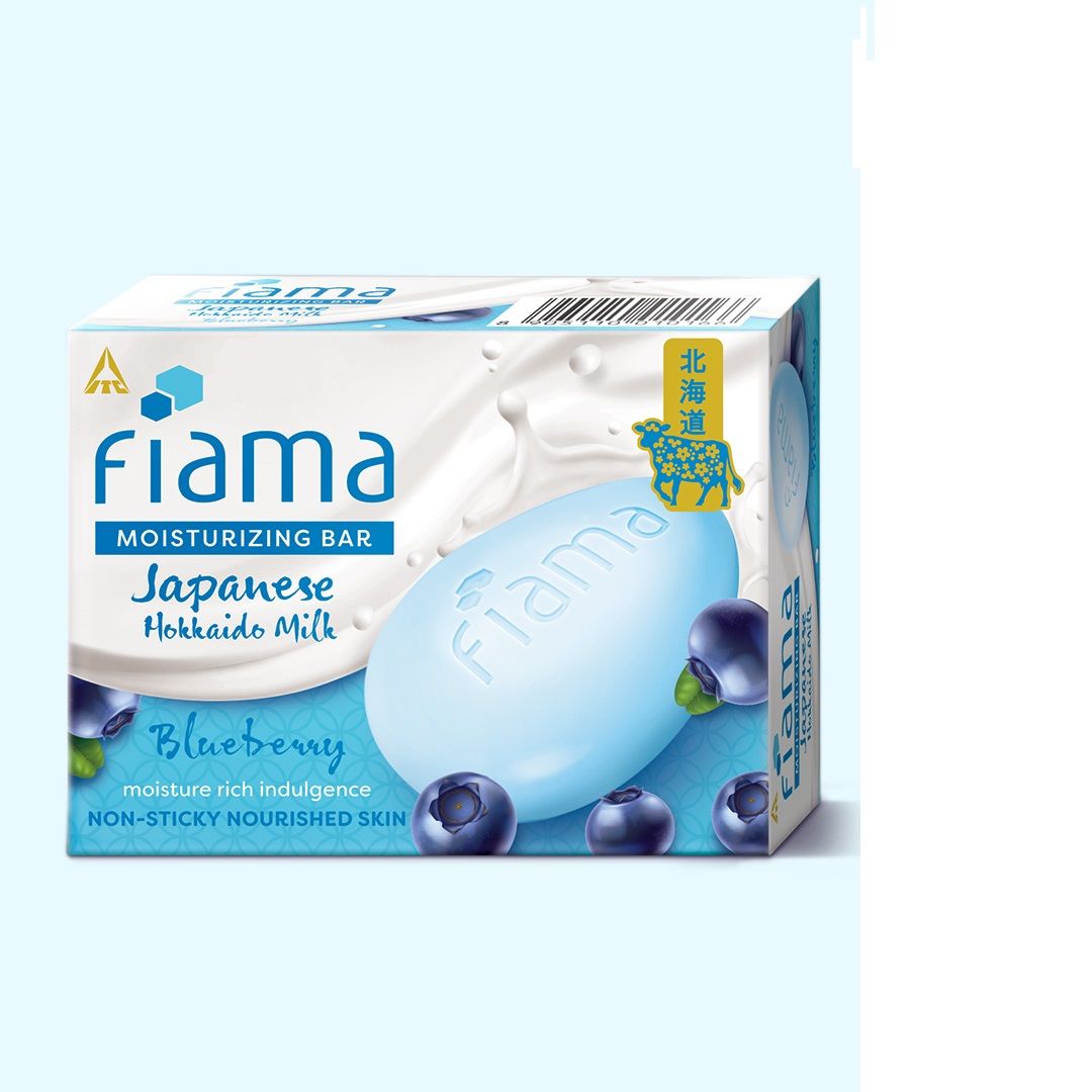 Fiama Japanese Hokkaido Milk & Blueberry Moisturizing Soap Bar, 125g Buy at Indicrest Image 8