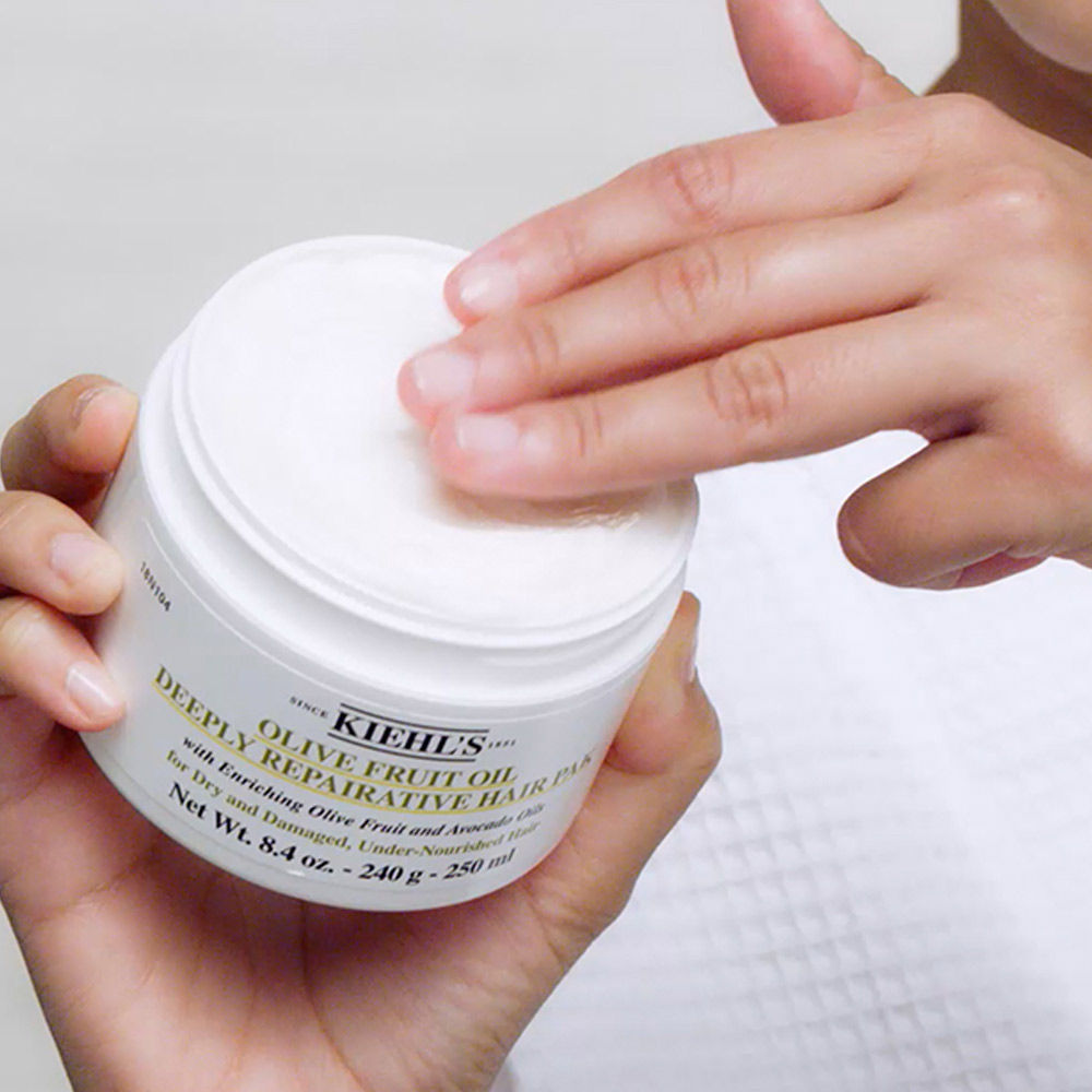 Kiehl's Olive Fruit Oil Deeply Repairative Hair Mask - For Damaged Hair, 250ml