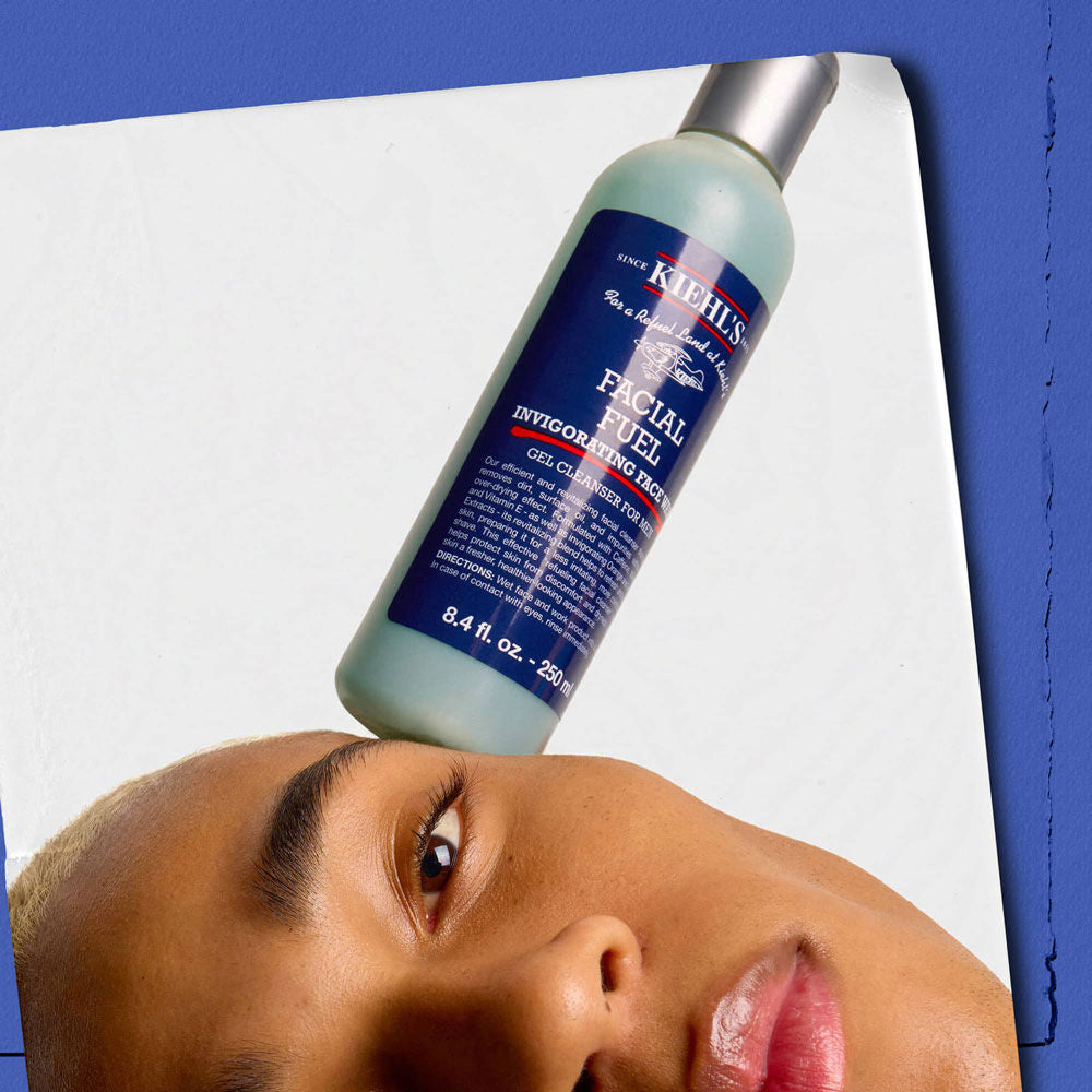 Kiehl's Facial Fuel Energizing Face Wash Gel Cleanser For Men With Orange & Lemon Extracts, 250ml