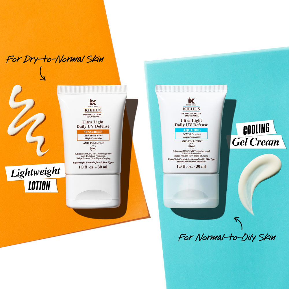 Kiehl's Ultra-Light Daily UV Defense SPF 50 PA++++ Sunscreen With Anti-Pollution Protection, 60ml