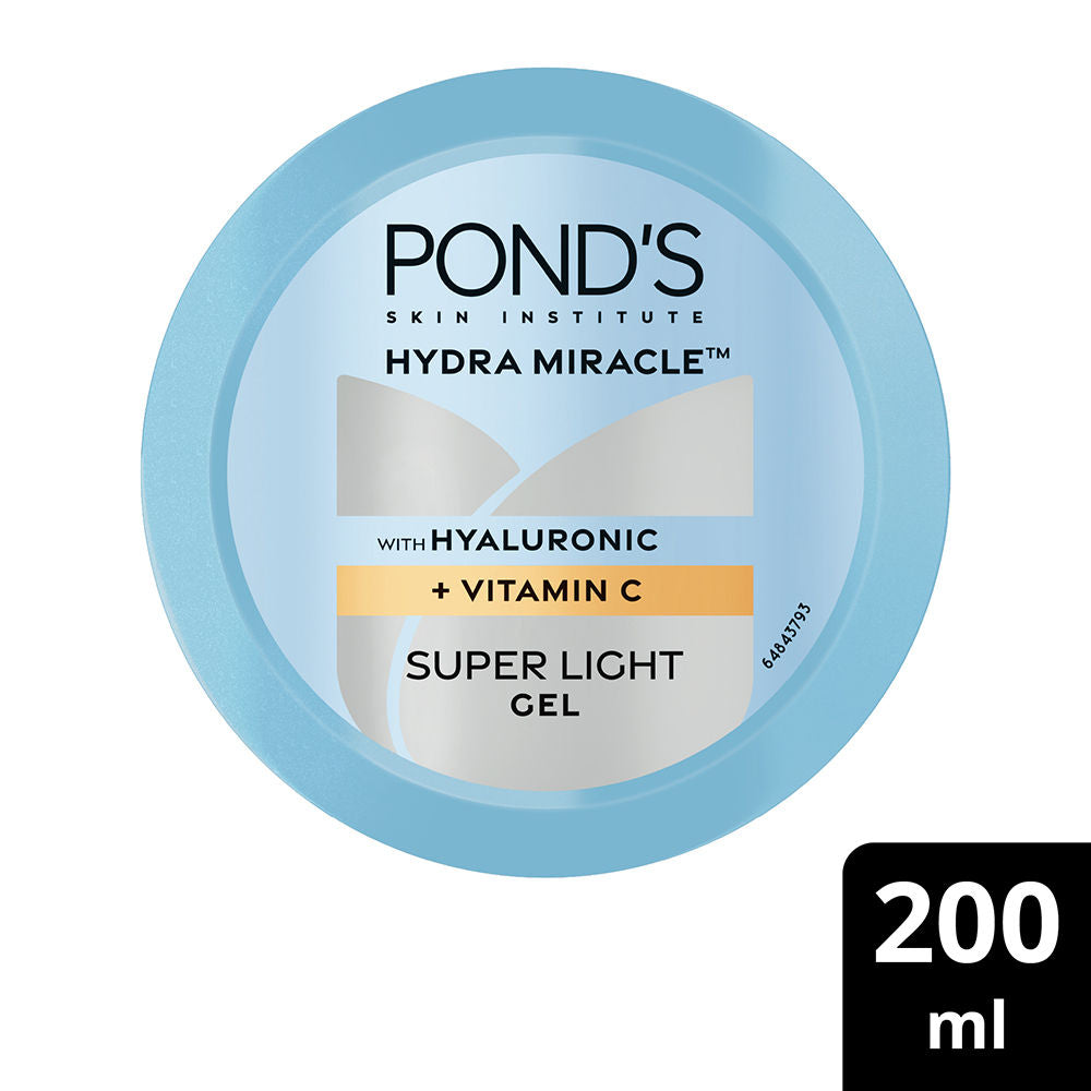 Pond’s Hydra Miracle Super Light Gel With Hyaluronic Acid & Vitamin C, 200ml Buy at Indicrest