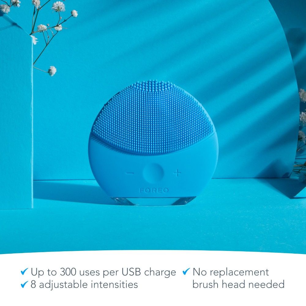 FOREO LUTM Mini 2 Sonic Facial Cleansing - Aquamarine, 1 pieces