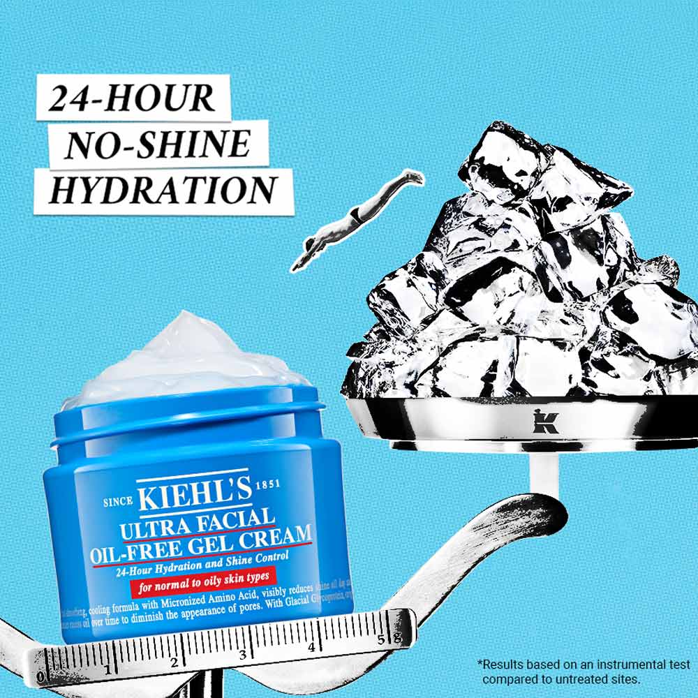 Kiehl's Ultra Facial Oil-Free Gel Cream - 24 Hour No Shine Hydration, 50ml