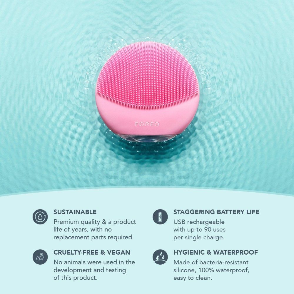 FOREO LUTM Mini 3 Facial Cleansing On The Go - Midnight, 1 pieces