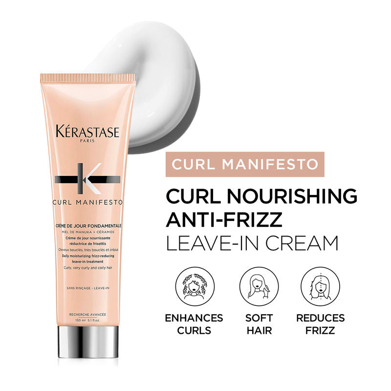 Kerastase Curl Manifesto Leave-In Cream For Curly & Wavy Hair, Defines Curls, 150ml, Buy from Indicrest