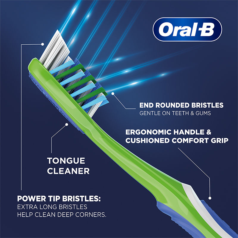 Oral-B Criss Cross Toothbrush (Buy 2 Get 2 Free, Soft) Buy at Indicrest Image 7