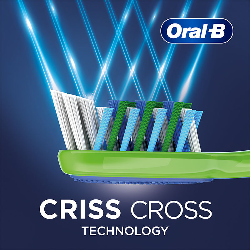 Oral-B Criss Cross Toothbrush (Buy 2 Get 2 Free, Medium) Buy at Indicrest Image 2