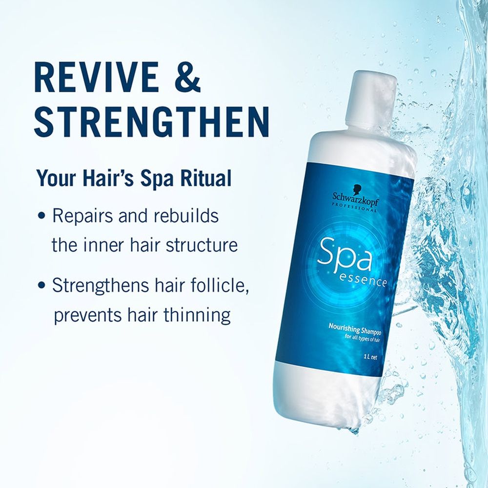 Schwarzkopf Professional SPA Essence Nourishing Shampoo, 1000ml Buy at Indicrest Image 2