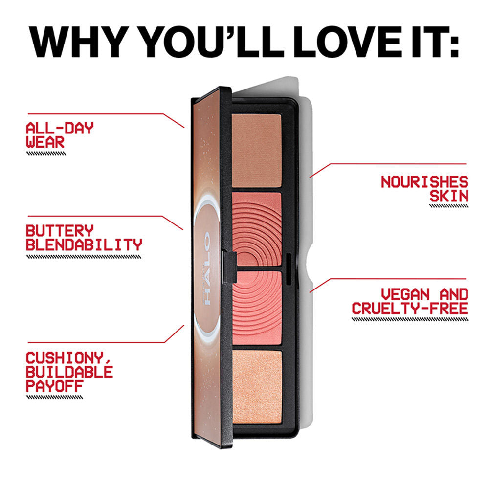 Smashbox Halo Contour, Blush And Highlighter Palette - Back To Cali, 15.7 g