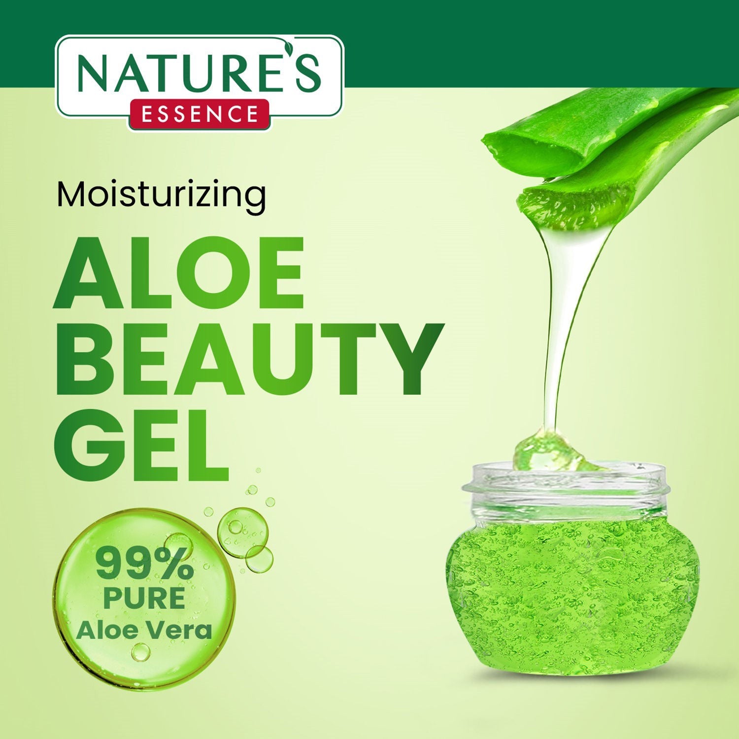 Nature's Essence Moisturising Aloe Beauty Gel, 50g Buy at Indicrest Image 4