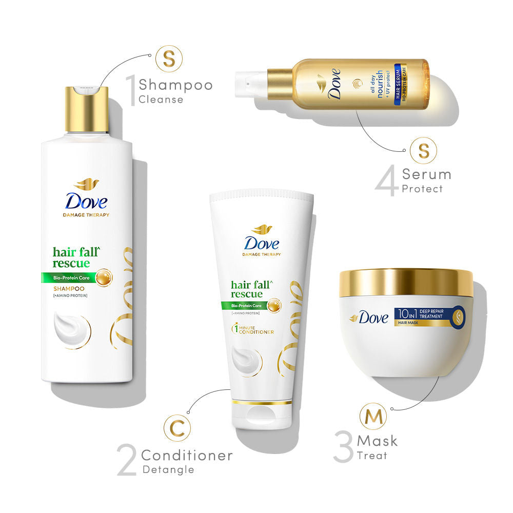 Dove Hair Fall Rescue Shampoowith Nutrilock Actives to Reduce Hairfall & Repair Damaged Hair, 340ml Buy at Indicrest Image 6