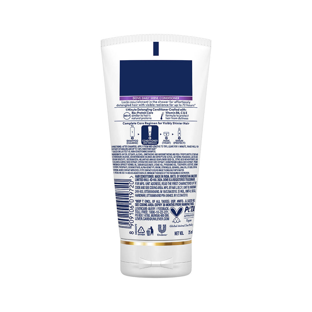 Dove Daily Shine Hair Conditioner with Nutritive Serum for Dull Frizzy Hair, 75ml Buy at Indicrest Image 10