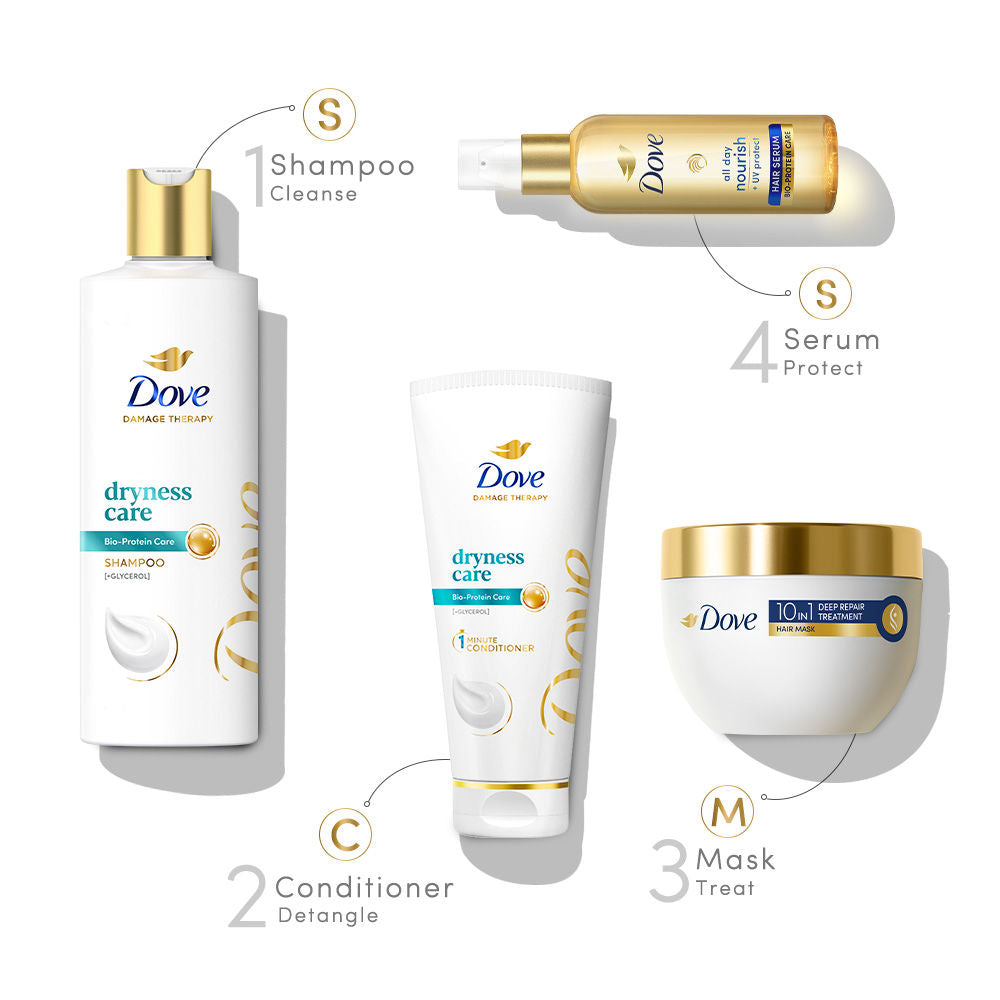 Dove Dryness Care Therapy Shampoo Small Bottle, 80ml Buy at Indicrest Image 6
