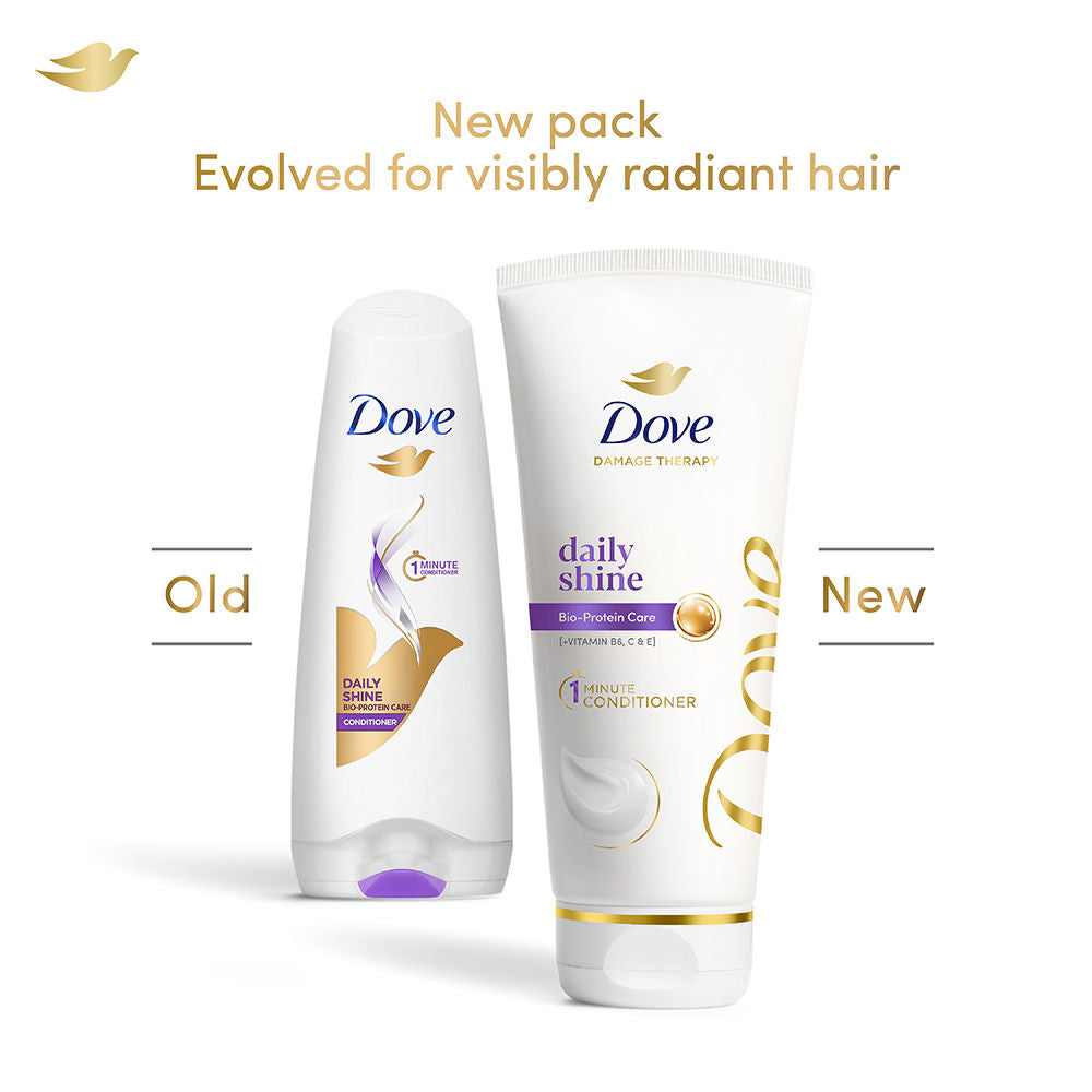 Dove Daily Shine Hair Conditioner with for Smooth & Shiny Hair, 335ml Buy at Indicrest Image 3
