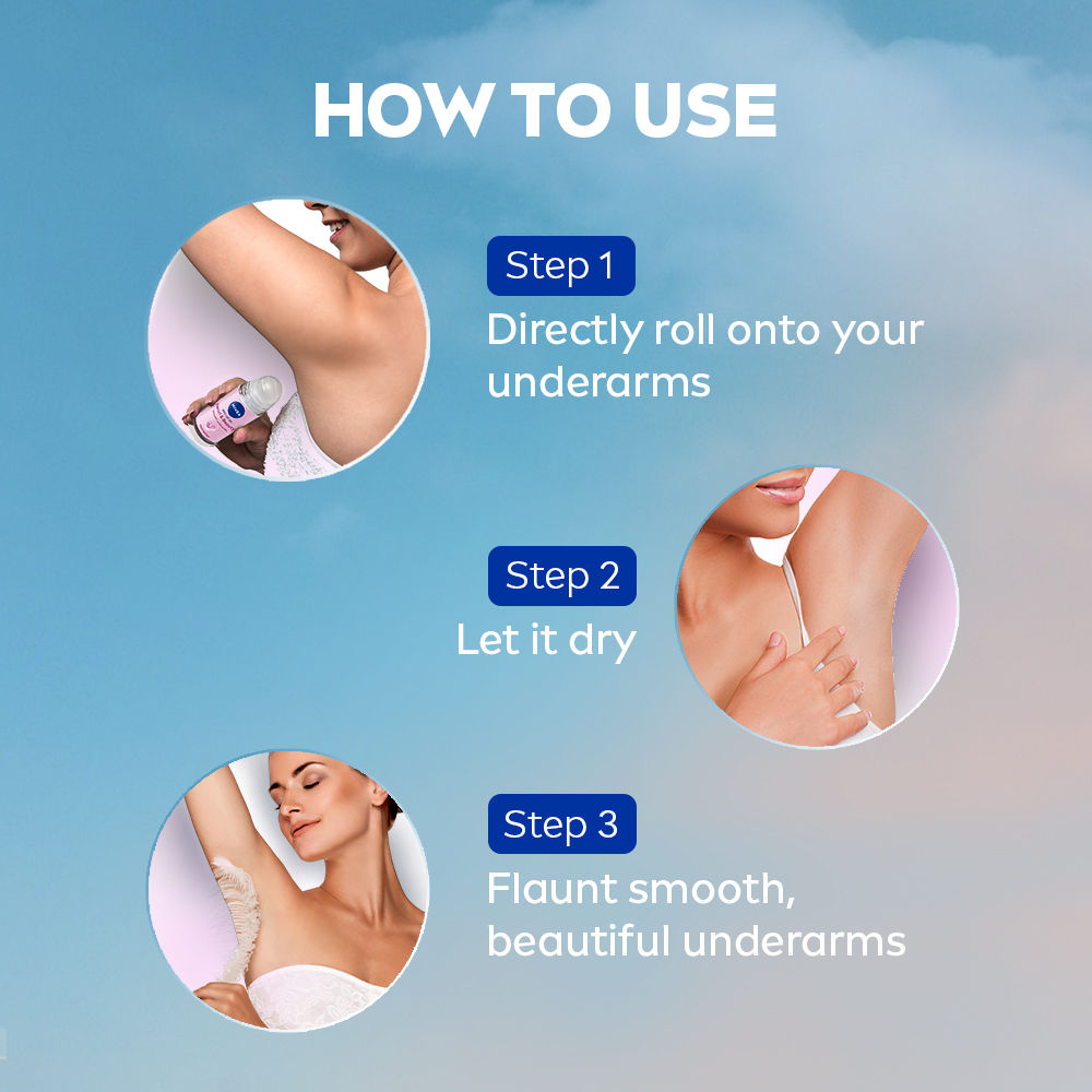 Nivea 72H Active Protection With Pearl Extract Deo Underarm Roll On - Smooth Skin, Odor Protection, 50ml Buy at Indicrest Image 7