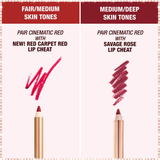 Charlotte Tilbury Hollywood Beauty Icon Lipstick Matte Revolution - Cinematic Red, 3.5g