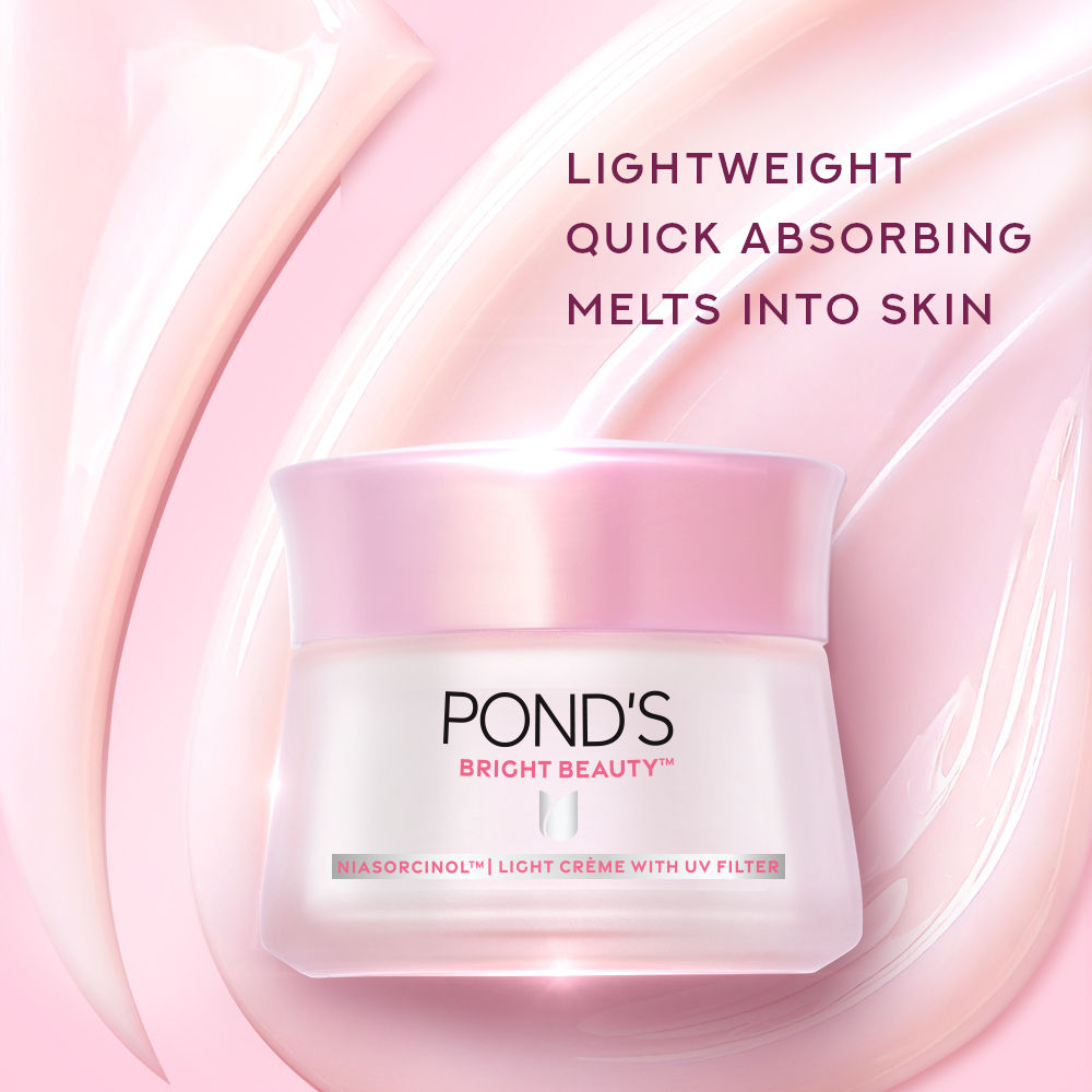 Pond’s Bright Beauty Anti-Spot Serum Cream with Niacinamide and SPF 15 PA++, Fades Dark Spots, 50g Buy at Indicrest Image 3