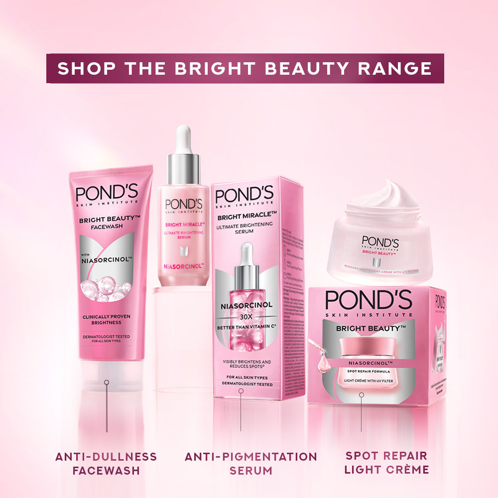 Pond’s Bright Beauty Anti-Spot Serum Cream with Niacinamide and SPF 15 PA++, Fades Dark Spots, 50g Buy at Indicrest Image 8