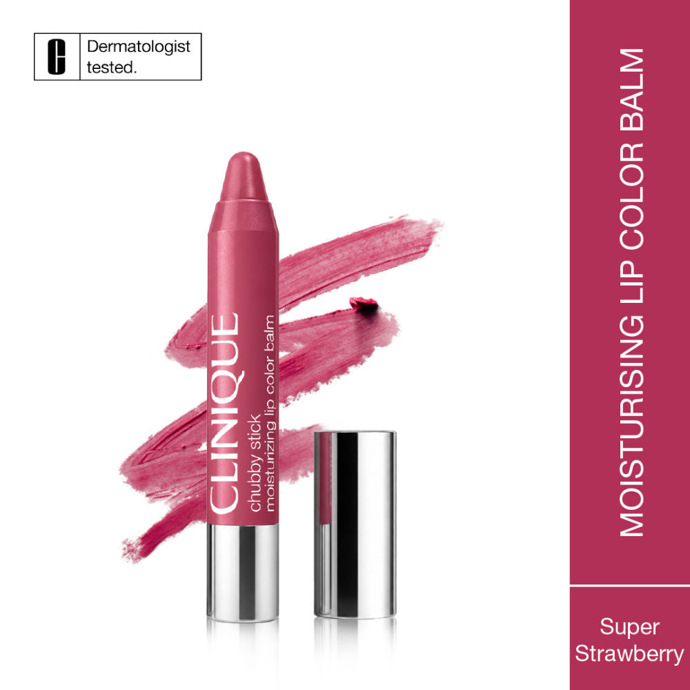 Clinique Chubby Stick Moisturizing Lip Color Balm - Super Strawberry, 3g, Buy from Indicrest