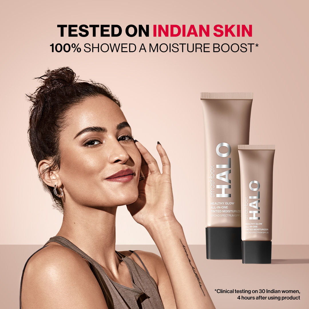 Smashbox Halo Healthy Glow All-In-One Tinted Moisturizer Foundation With SPF 25, Skin Tint - Light Neutral, 40ml