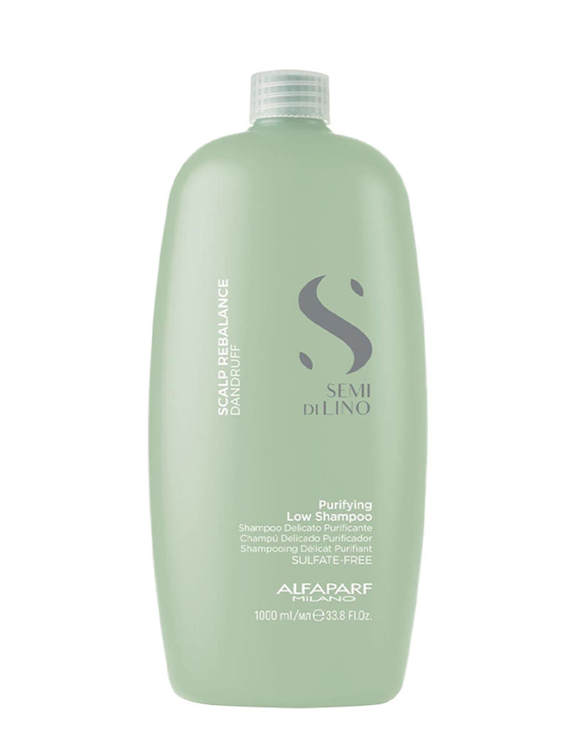 ALFAPARF MILANO Scalp Rebalance Purifying Shampoo For All Scalp Types, Flaky, Dandruff, Sulfate Free, 1000ml