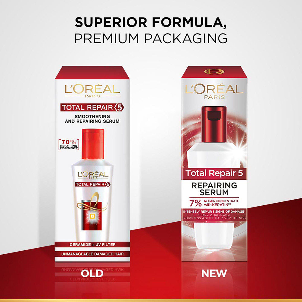 L'Oreal Paris Total Repair 5 Hair Repairing Serum, 40ml Buy at Indicrest Image 8