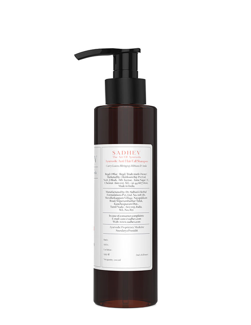 SADHEV Ayurvedic Anti-Hairfall Shampoo, 200ml